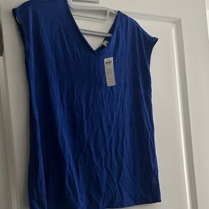 Chicos Travelers Women's Blue V-Neck Top